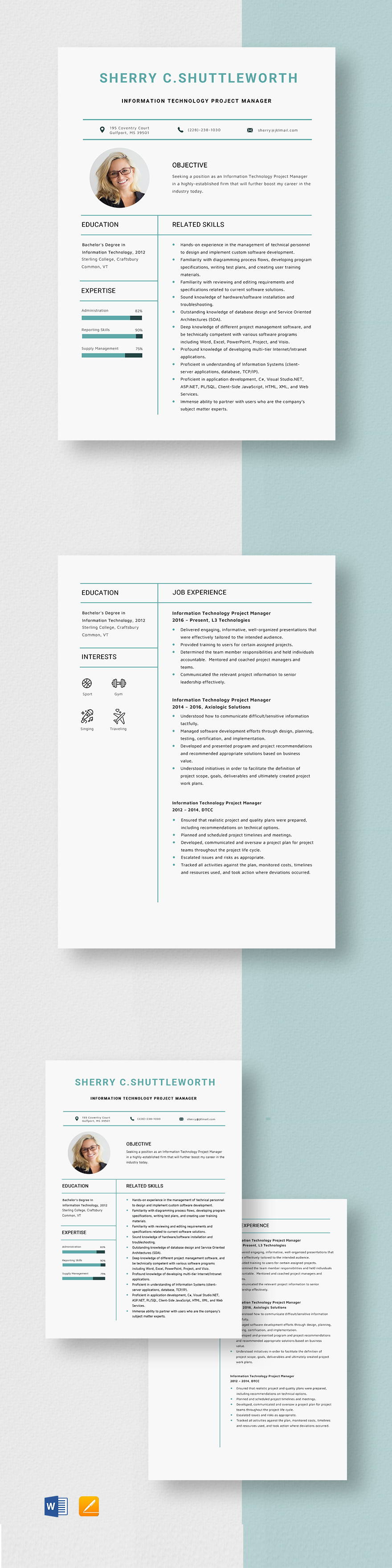 information-technology-project-manager-resume-template-word-apple