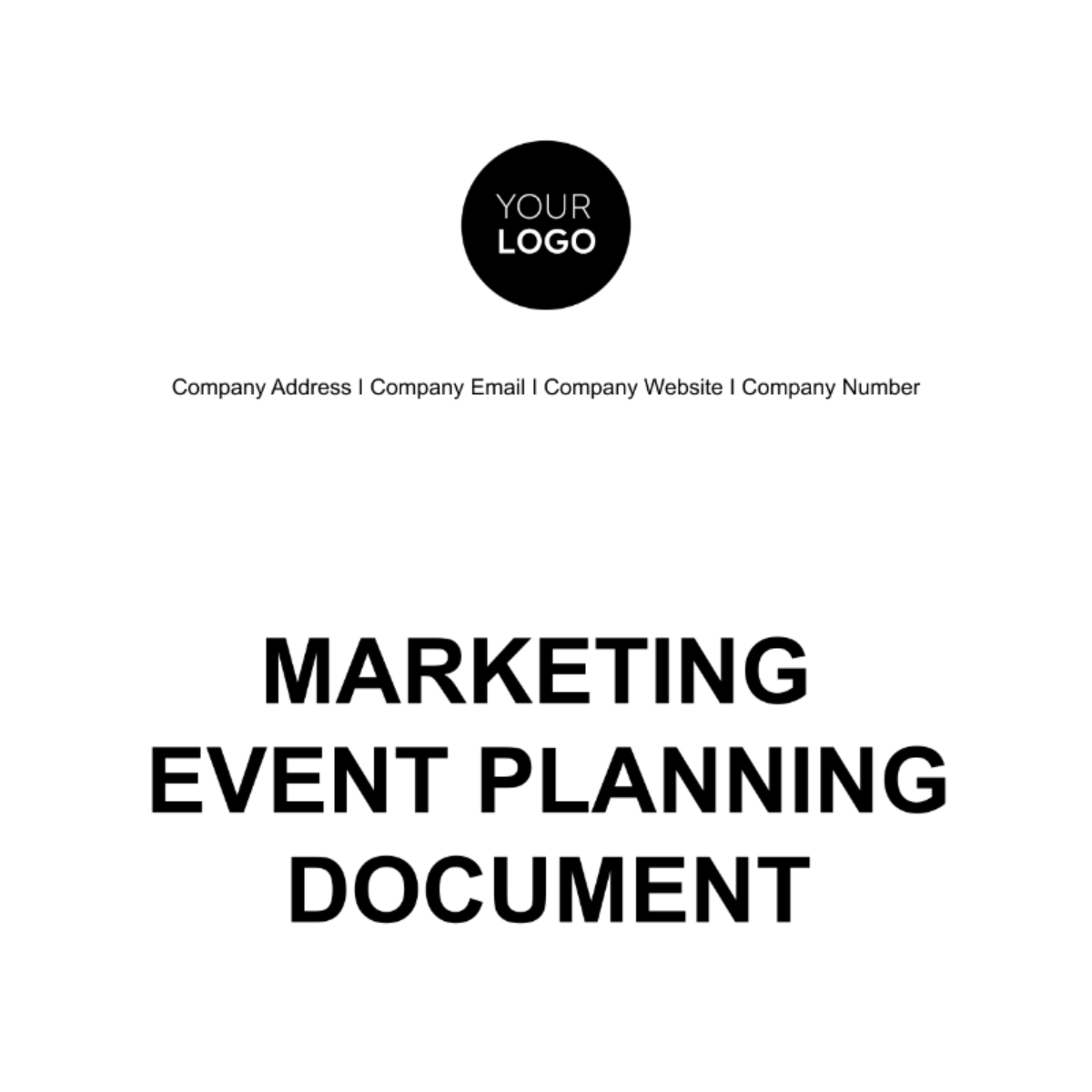  Marketing Event Planning Document Template