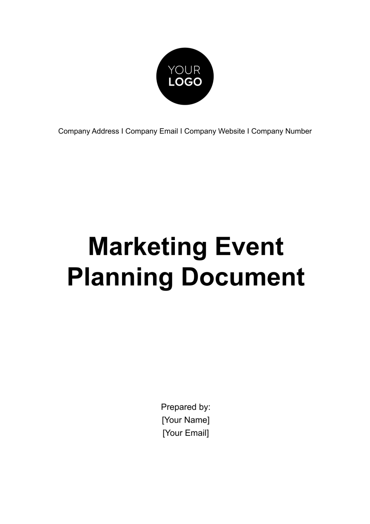 Marketing Event Planning Document Template - Edit Online & Download