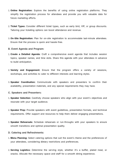 Free Marketing Event Training Manual Template to Edit Online