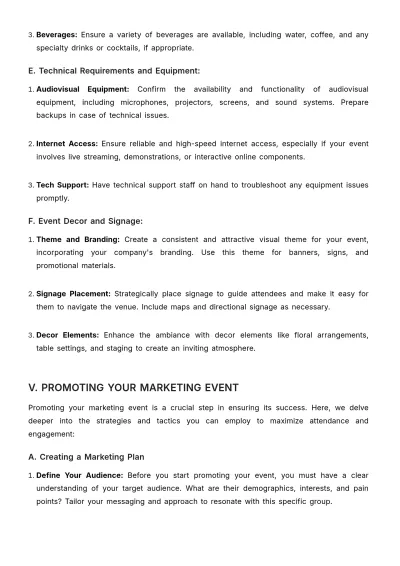 Free Marketing Event Training Manual Template to Edit Online