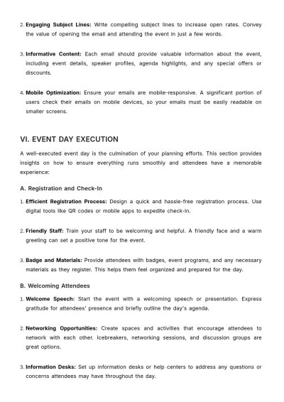 Free Marketing Event Training Manual Template to Edit Online