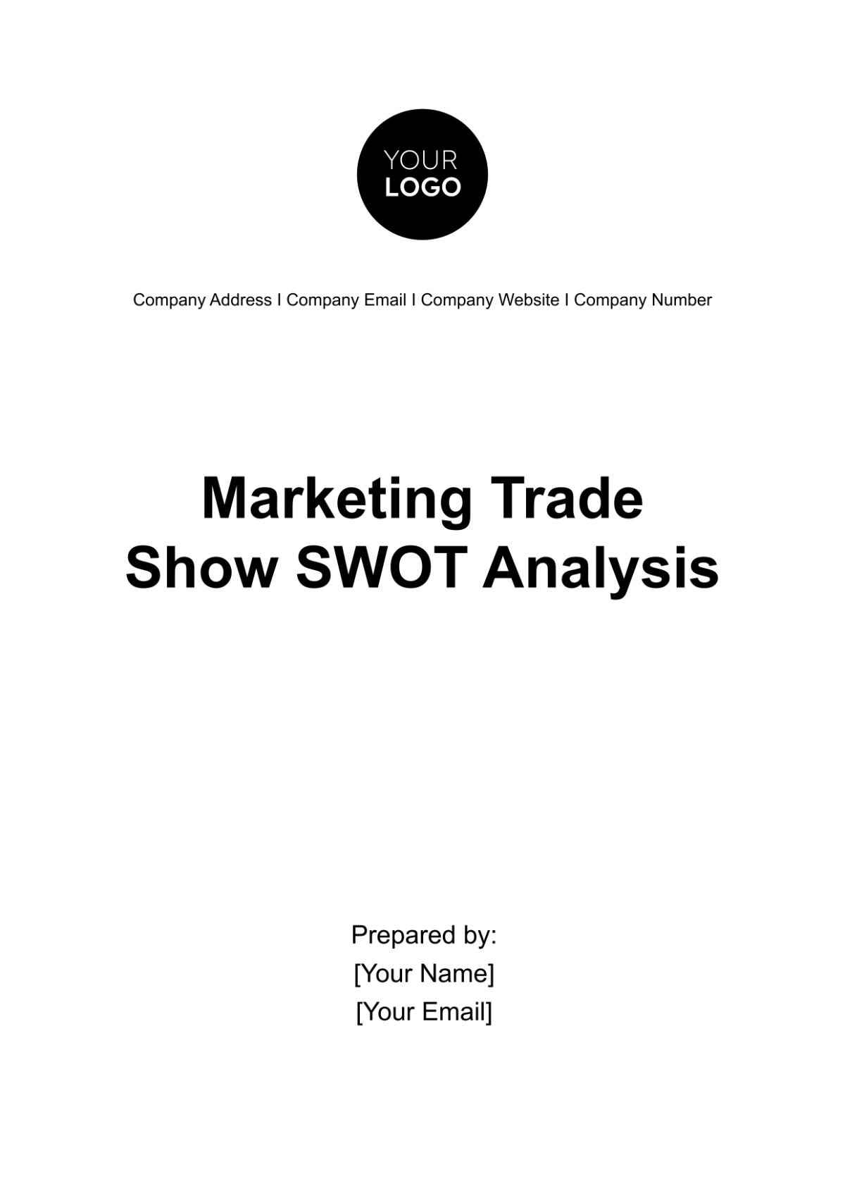 Free Marketing Trade Show SWOT Analysis Template