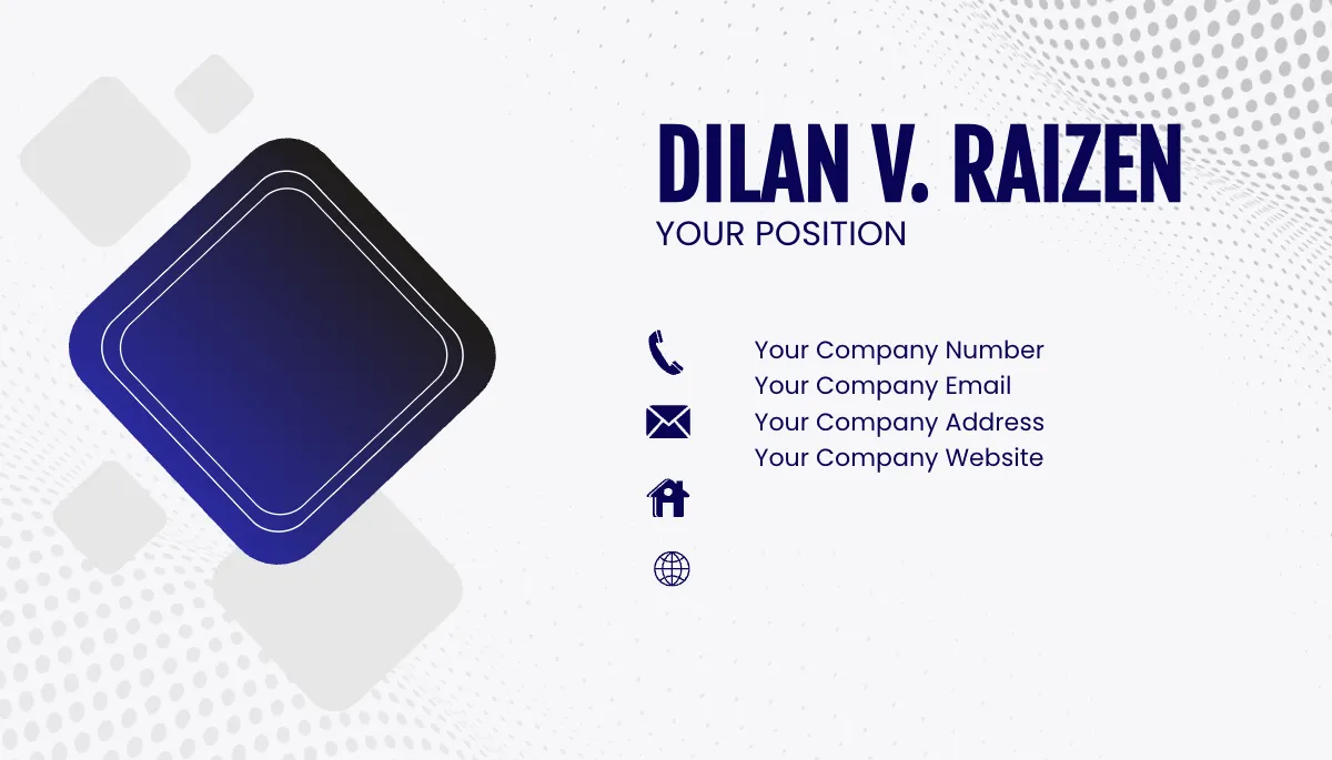 Free Maintenance Technician Business Card Template to Edit Online