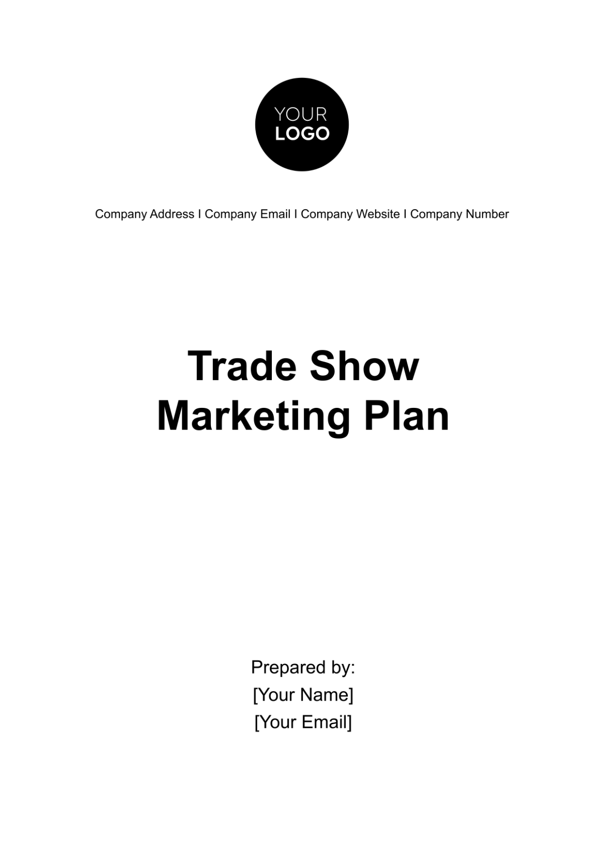 Free Trade Show Marketing Plan Template