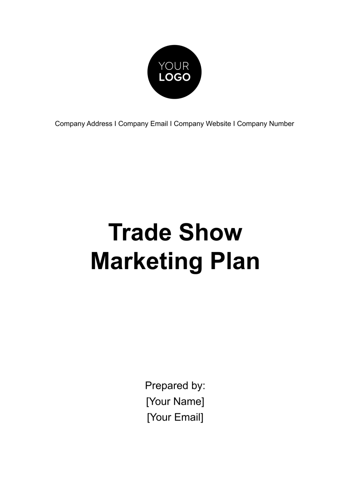 Trade Show Marketing Plan Template - Edit Online & Download