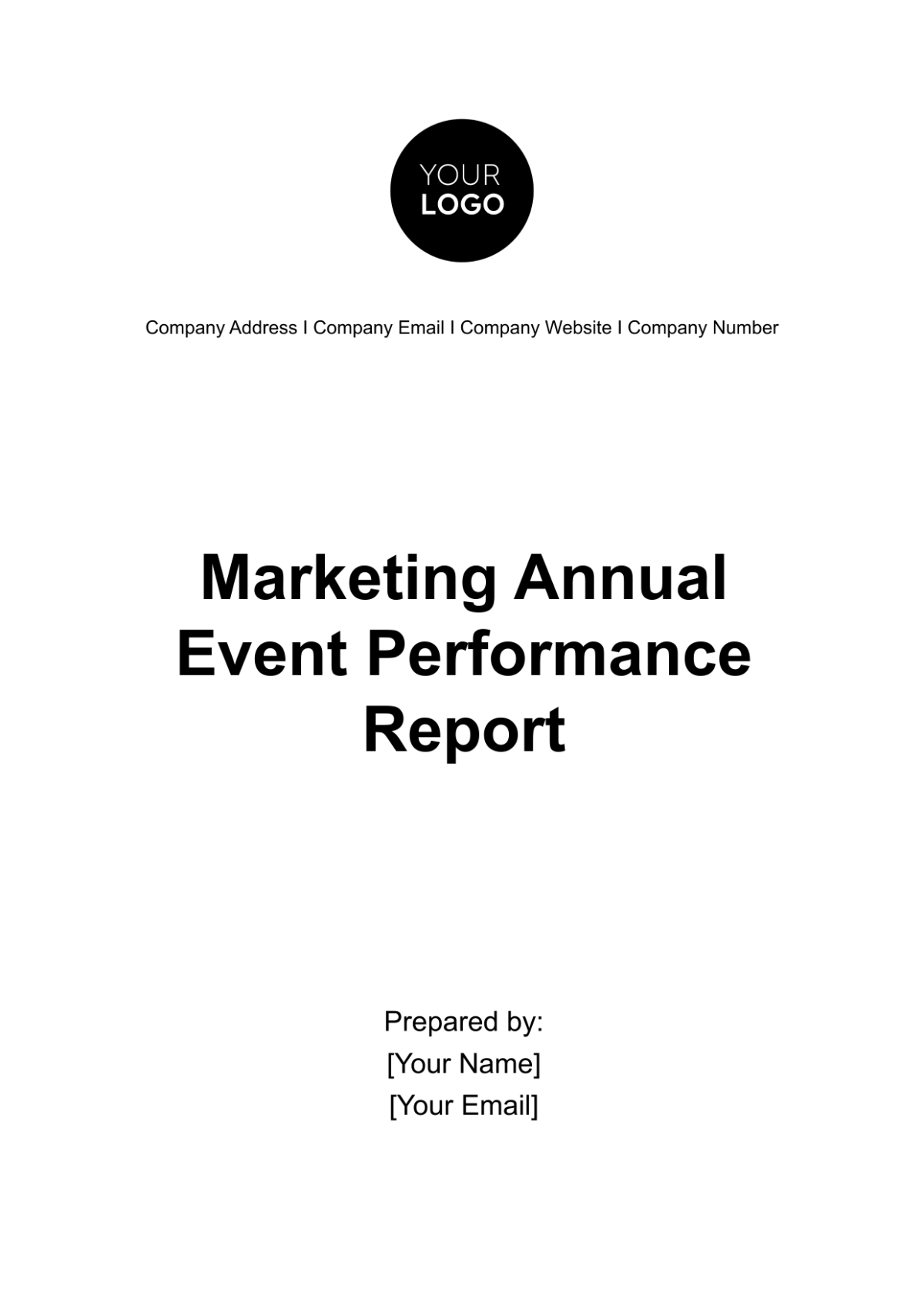 Marketing Annual Event Performance Report Template - Edit Online & Download