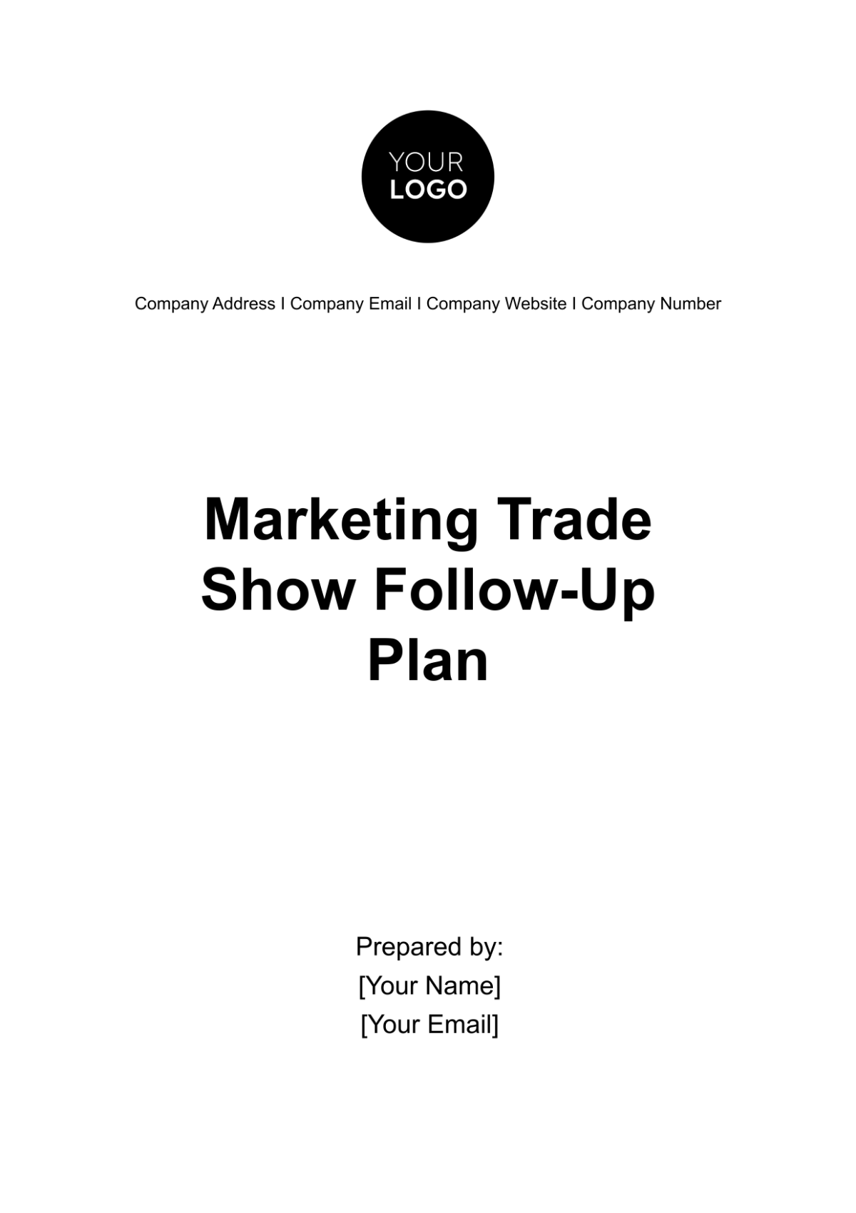 Marketing Trade Show Follow-up Plan Template