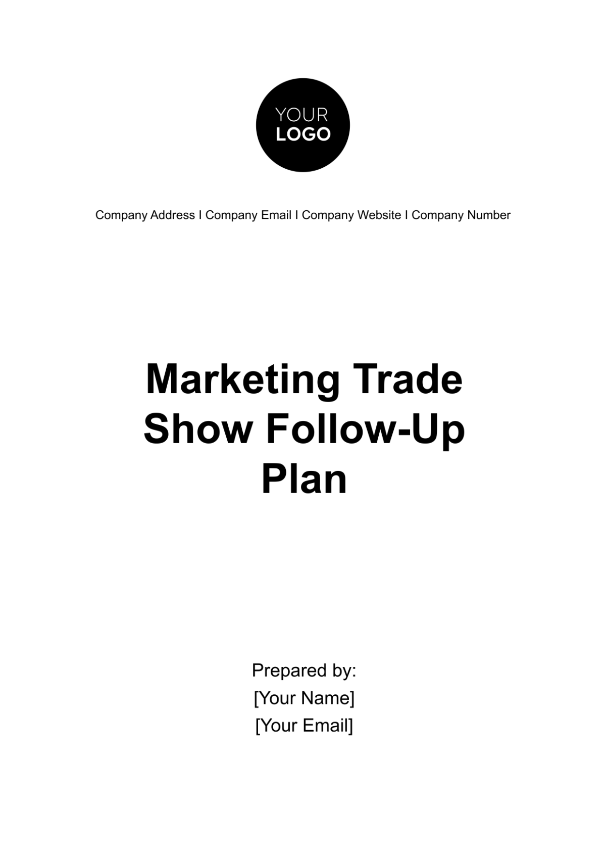 Marketing Trade Show Follow-up Plan Template - Edit Online & Download