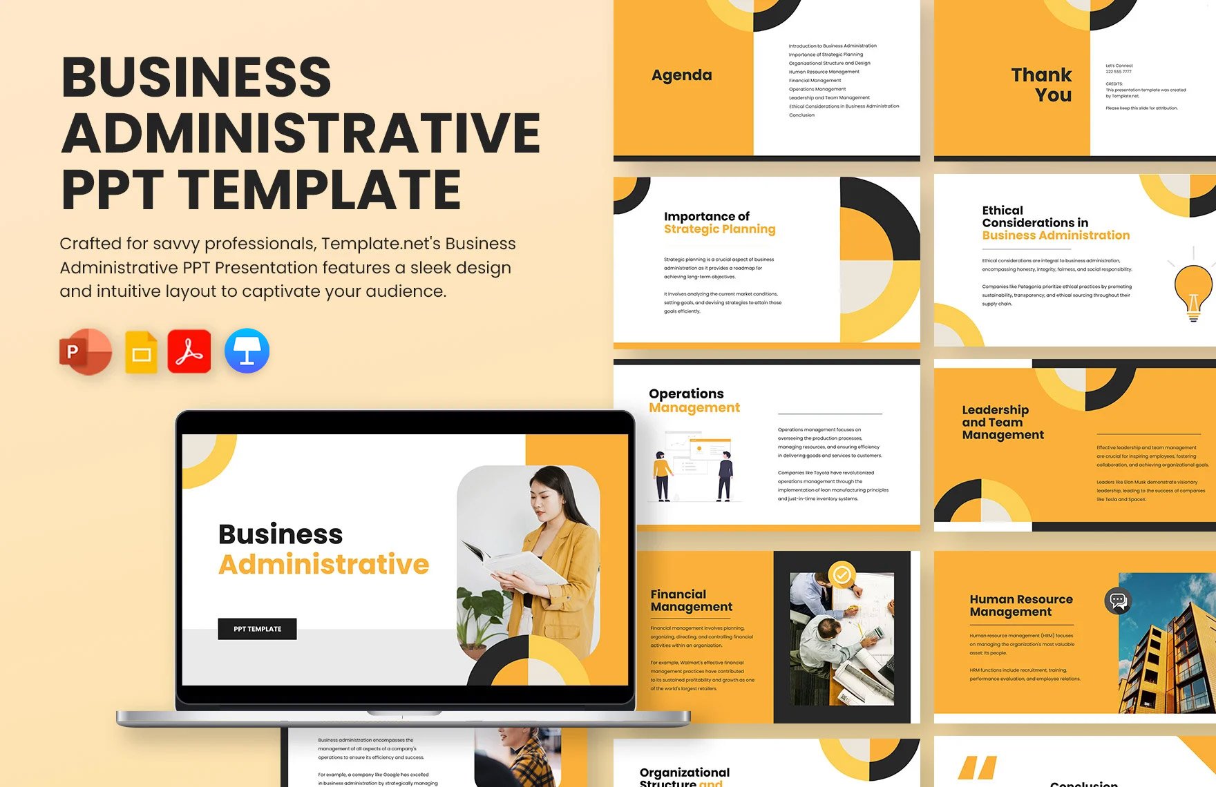 Business Administrative PPT Template