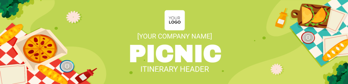 Picnic Itinerary Header Template - Edit Online & Download