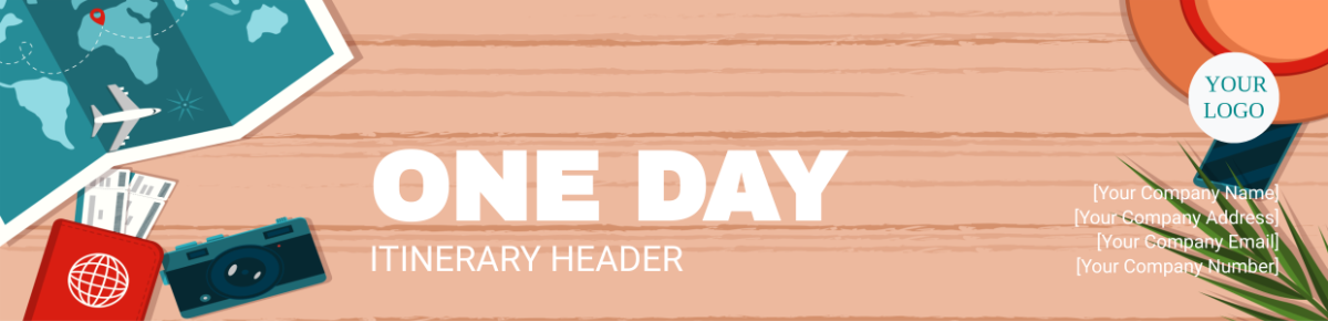 One Day Itinerary Header