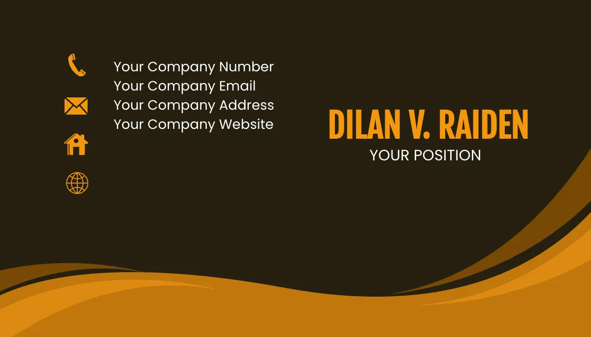 Free Operations Planner Business Card Template to Edit Online