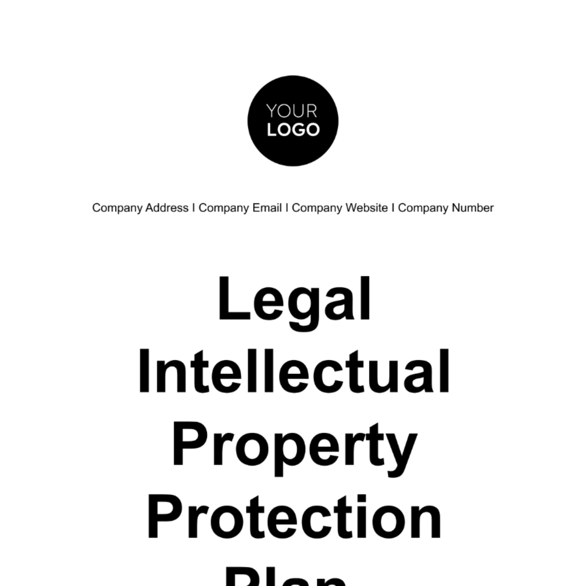 Free Legal Intellectual Property Protection Plan Template