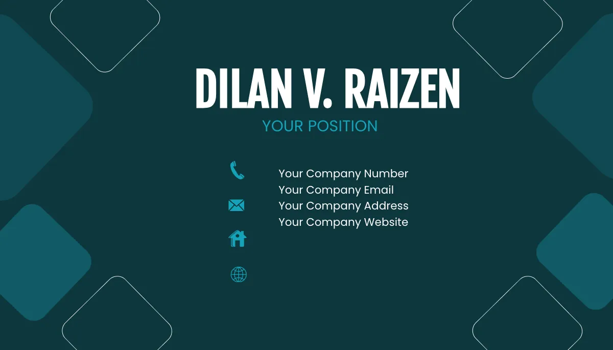 Free Operations Consultant Business Card Template to Edit Online