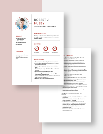 Quality Assurance Administrator Resume Download