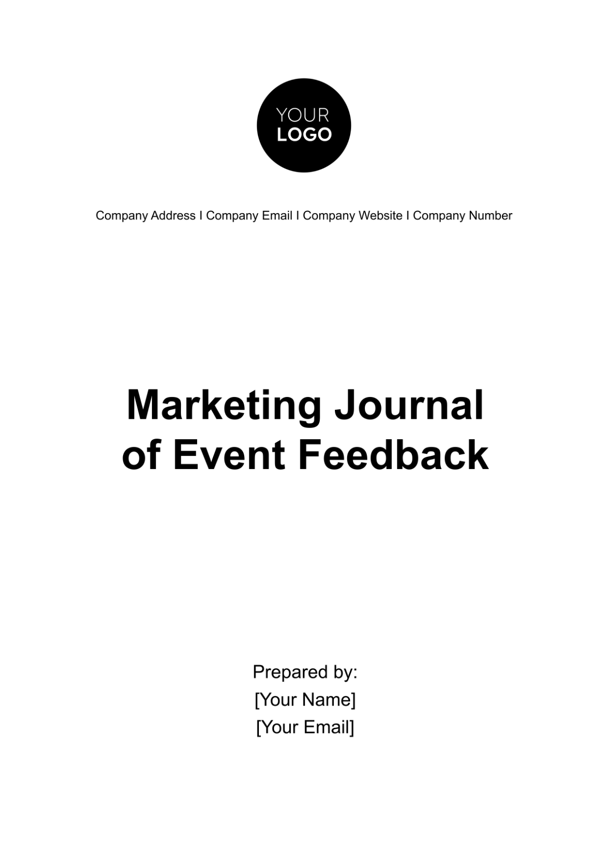 Marketing Journal of Event Feedback Template - Edit Online & Download