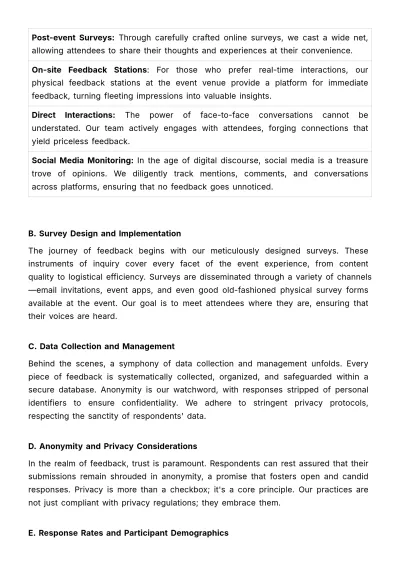 Free Marketing Journal of Event Feedback Template to Edit Online