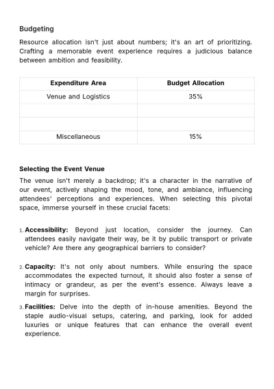 Free Marketing Event Management Handbook Template to Edit Online