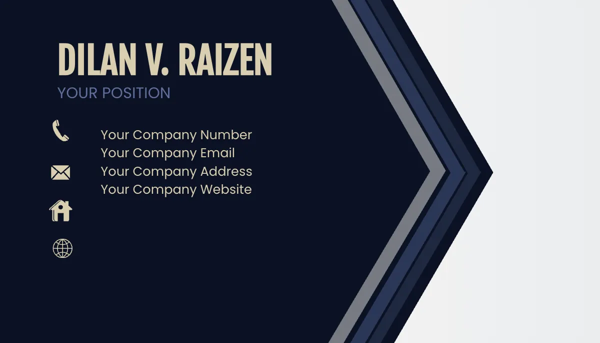 Free Procurement Specialist Business Card Template to Edit Online