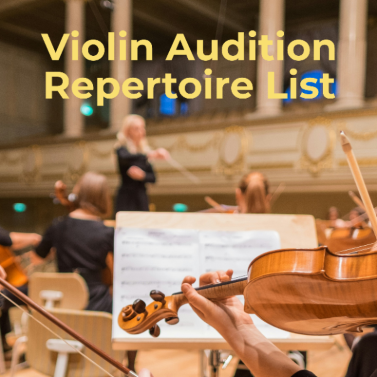 Violin Audition Repertoire List Template