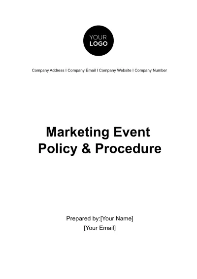 Free Marketing Event Policy & Procedure Template to Edit Online