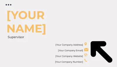 Free Facilities Supervisor Business Card Template to Edit Online