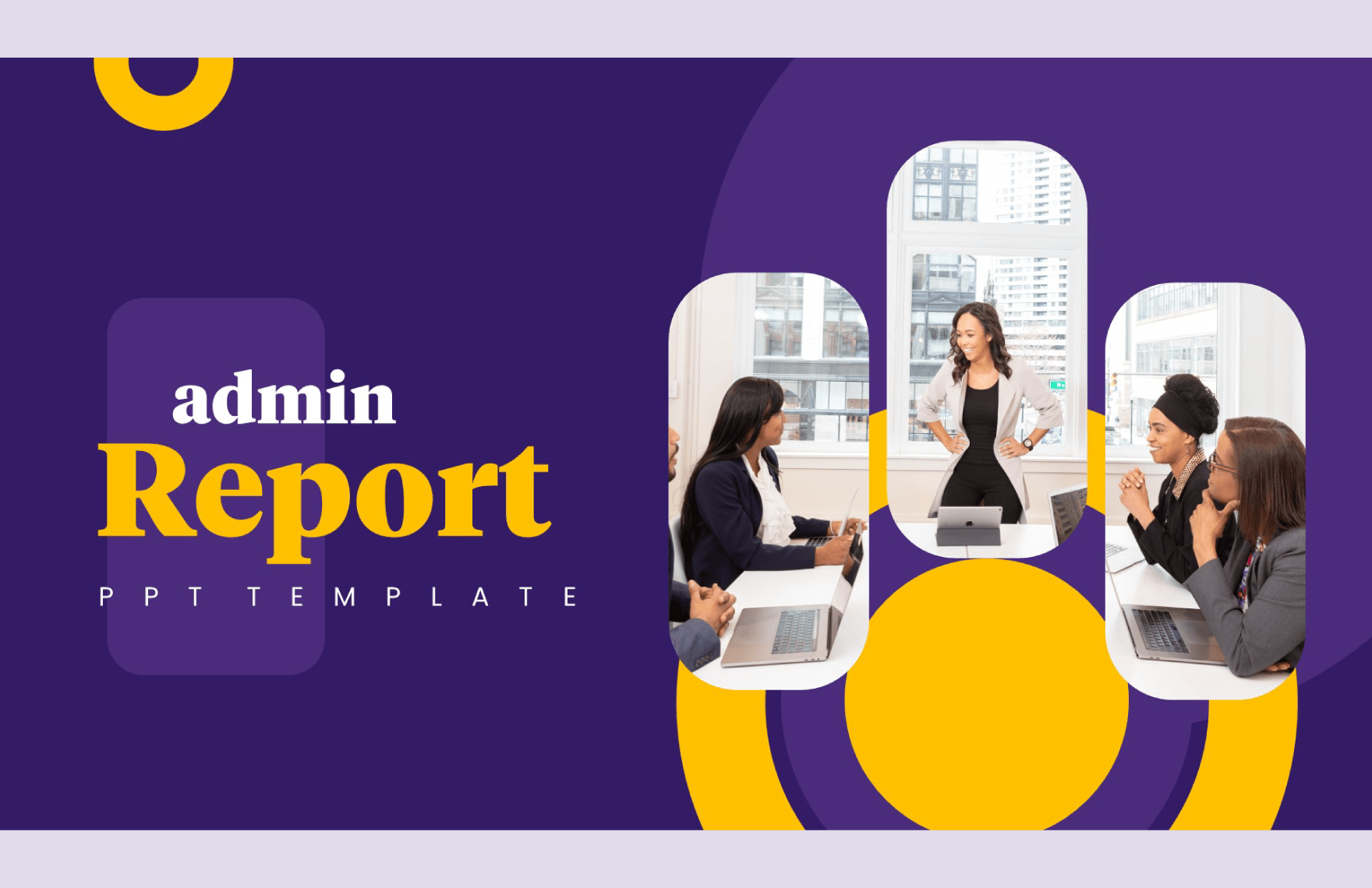 Admin Report PPT Template