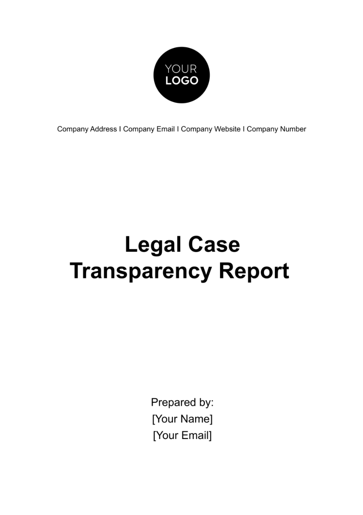 Legal Case Transparency Report Template - Edit Online & Download