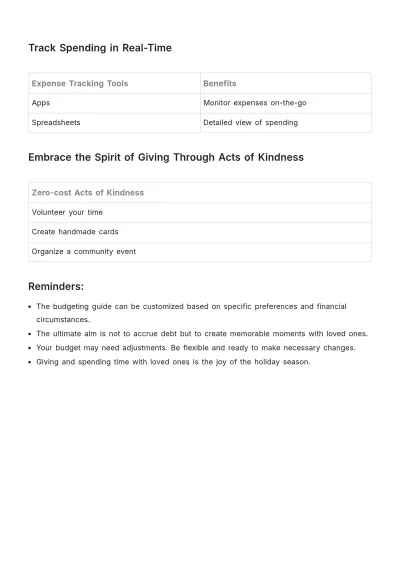 Free Holiday Gift List Template to Edit Online