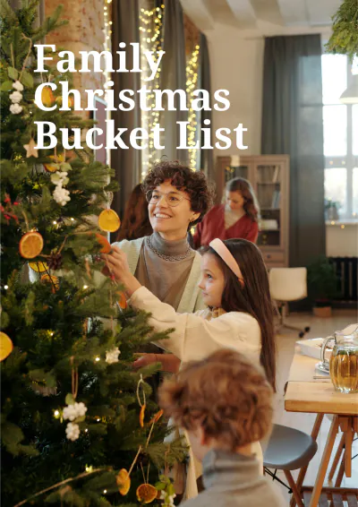 Free Family Christmas Bucket List Template to Edit Online