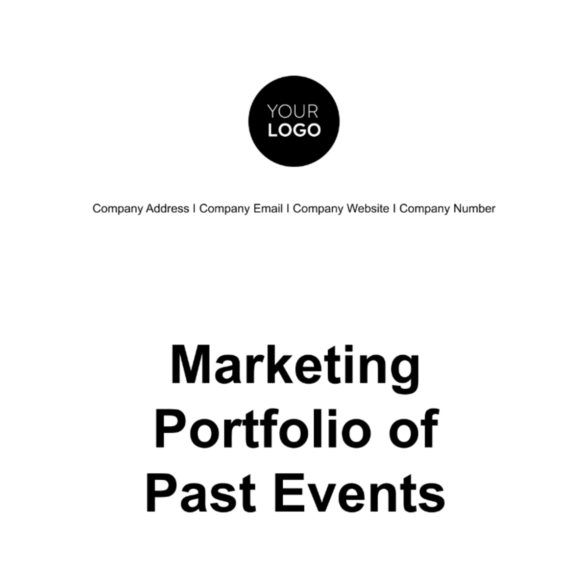 Marketing Portfolio of Past Events Template