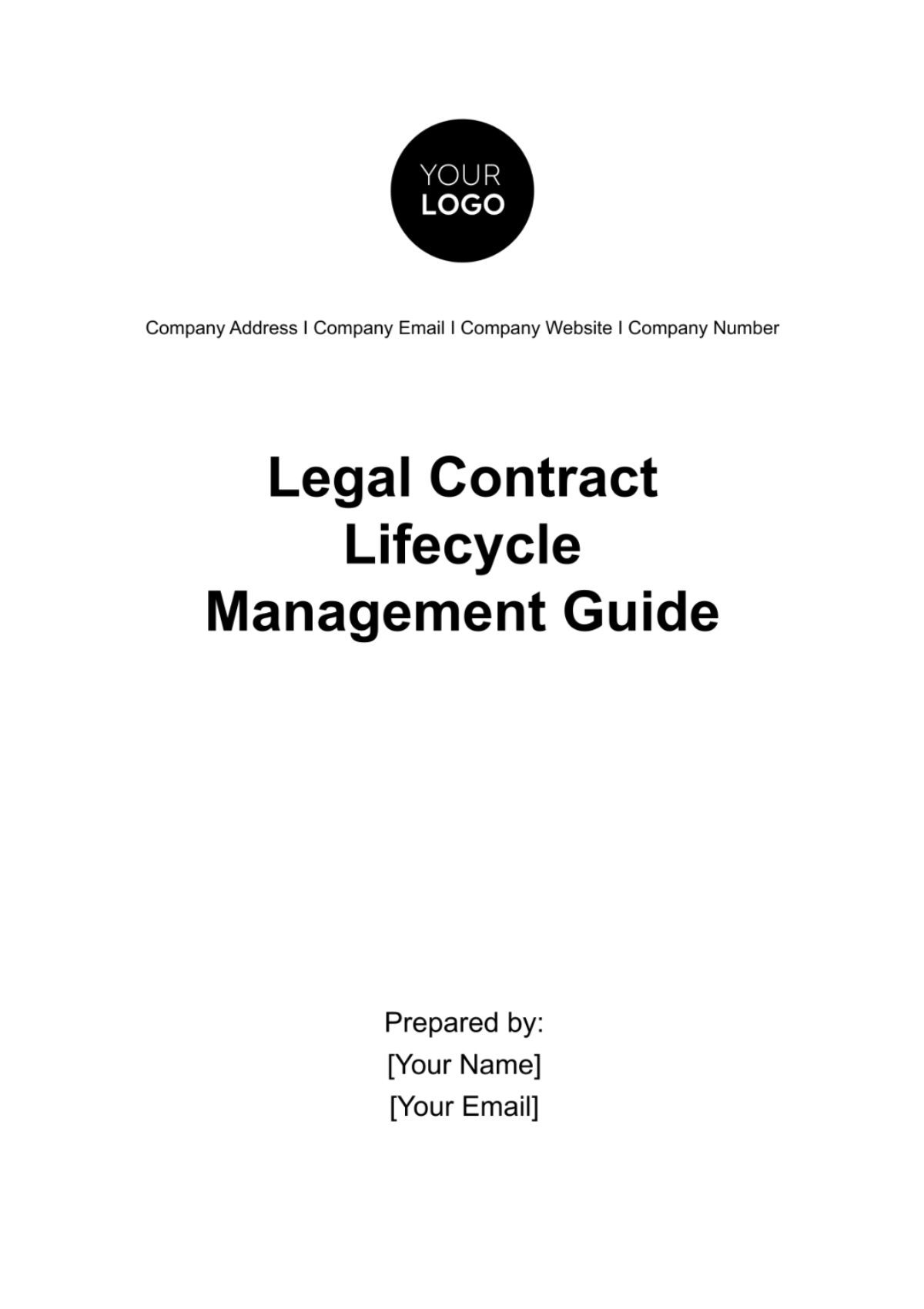 Legal Contract Lifecycle Management Guide Template
