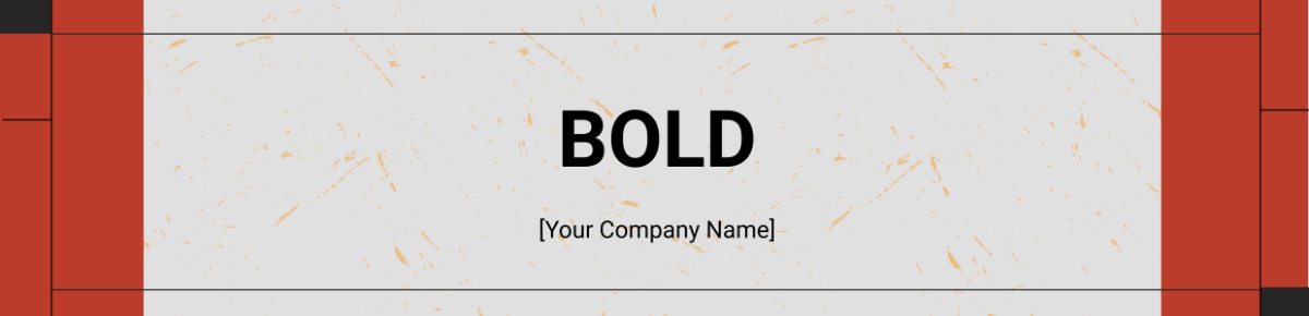 Bold Itinerary Header Template