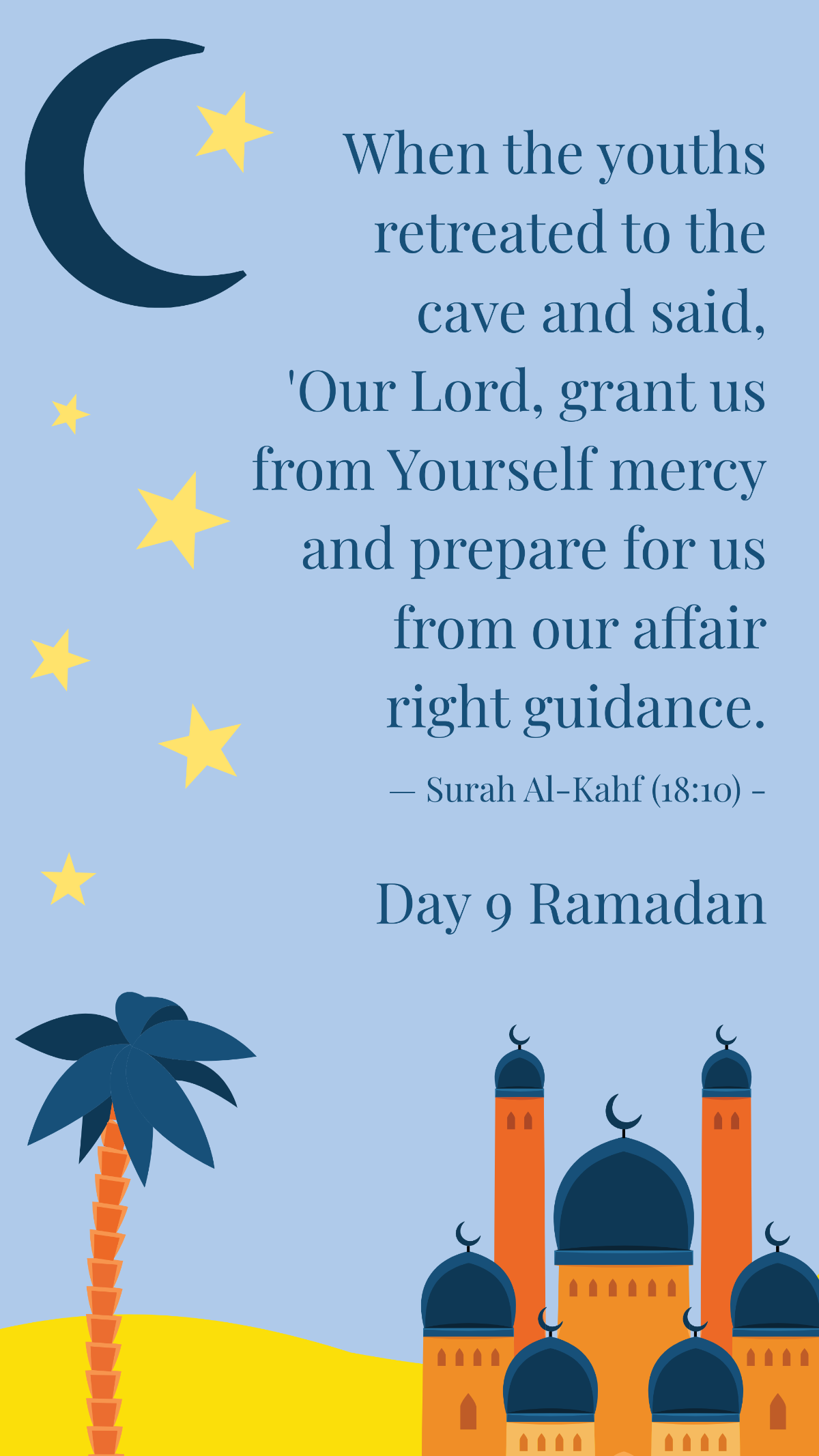 Ramadan Day 9 Quote Template