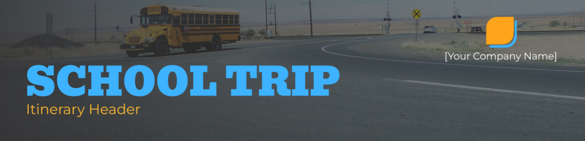 School Trip Itinerary Header Template - Edit Online & Download