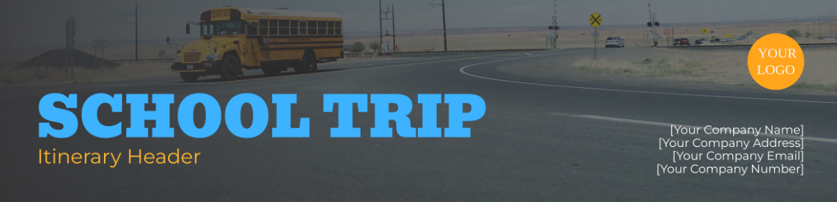 School Trip Itinerary Header