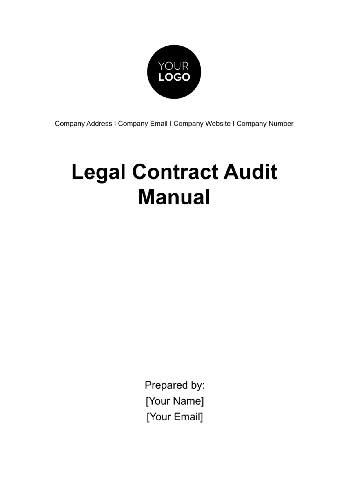 Legal Contract Audit Manual Template