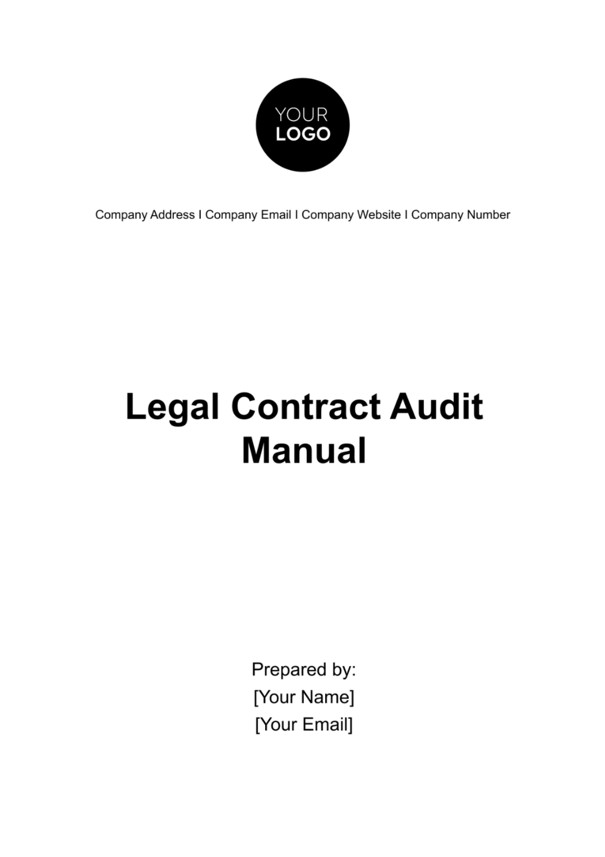 Legal Contract Audit Manual Template - Edit Online & Download