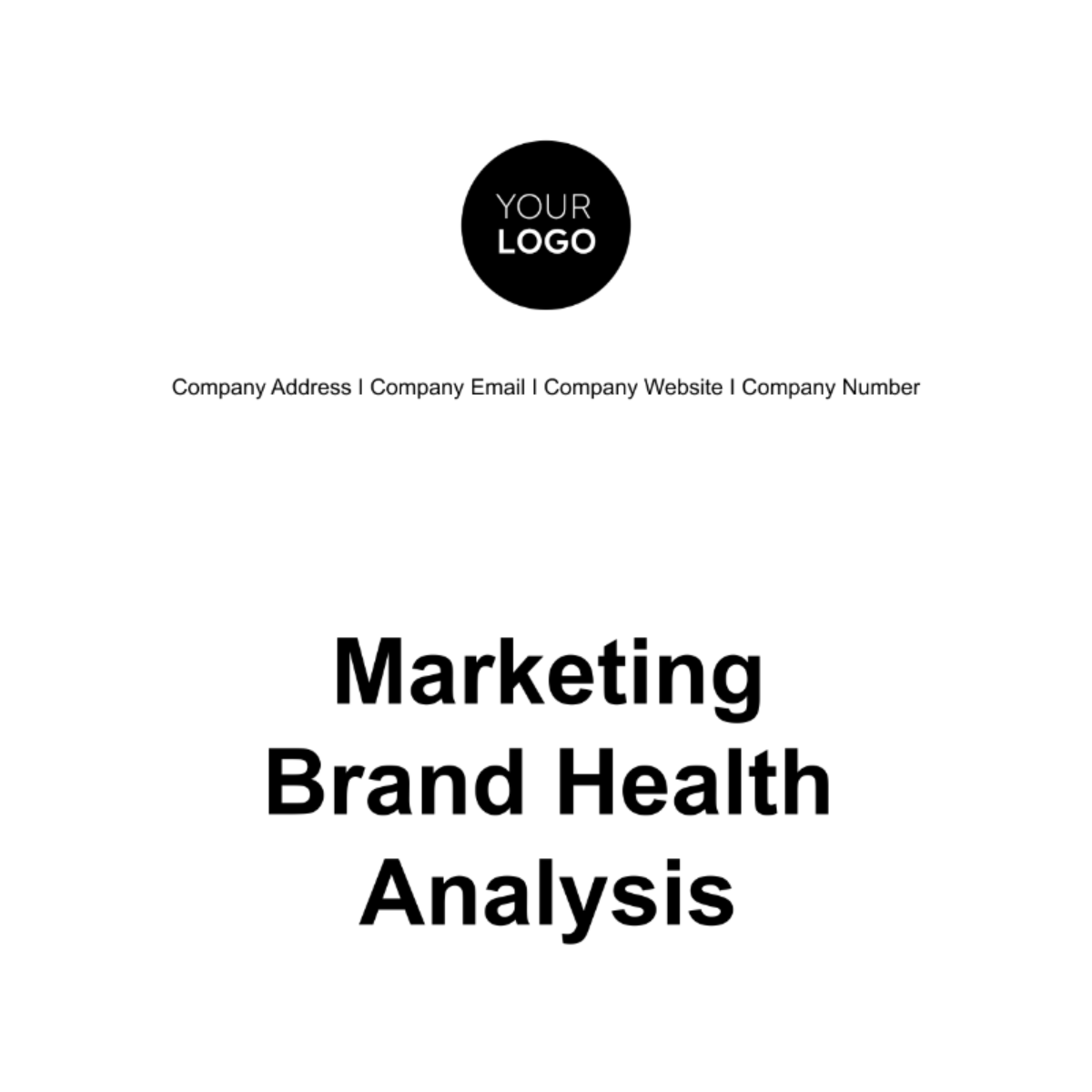 Marketing Brand Health Analysis Template