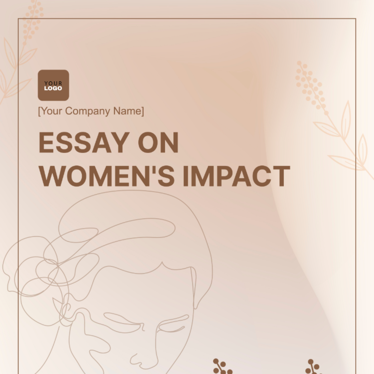 Free Impact of Women in Society Essay Template