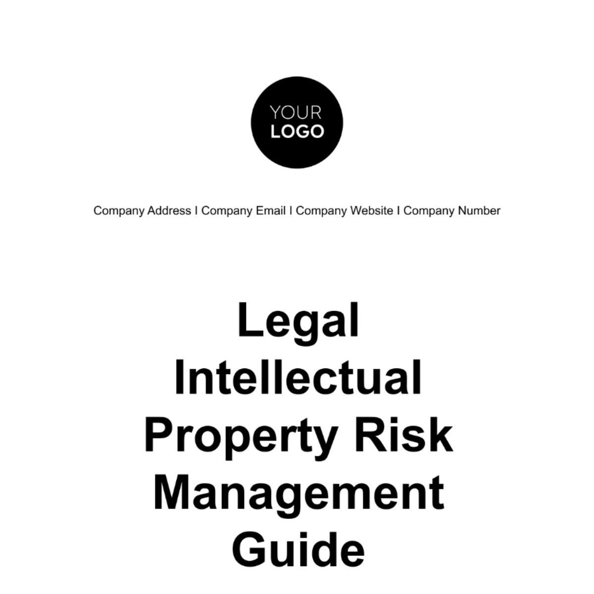 Free Legal Intellectual Property Risk Management Guide Template