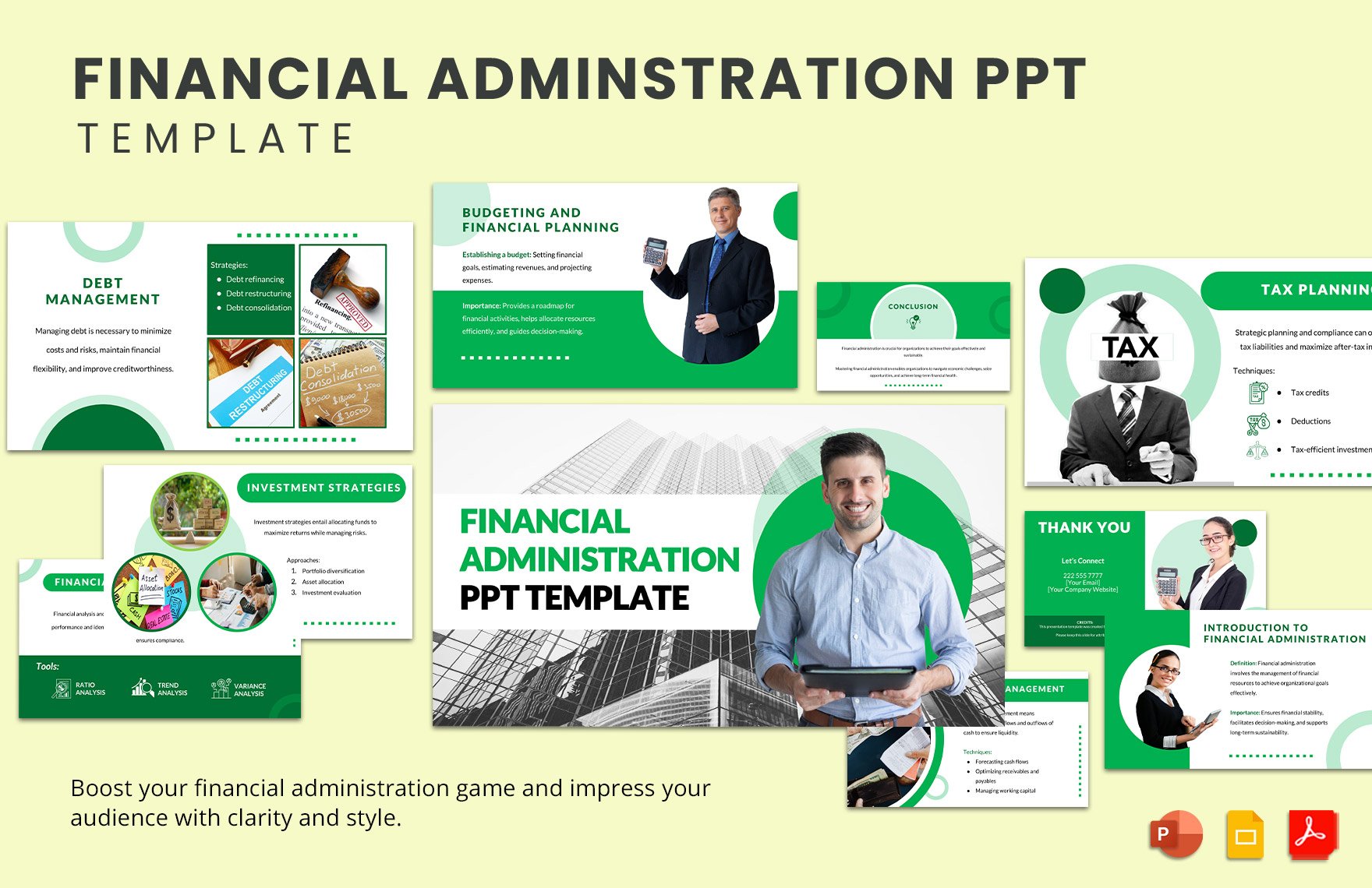 Financial Administration PPT Template