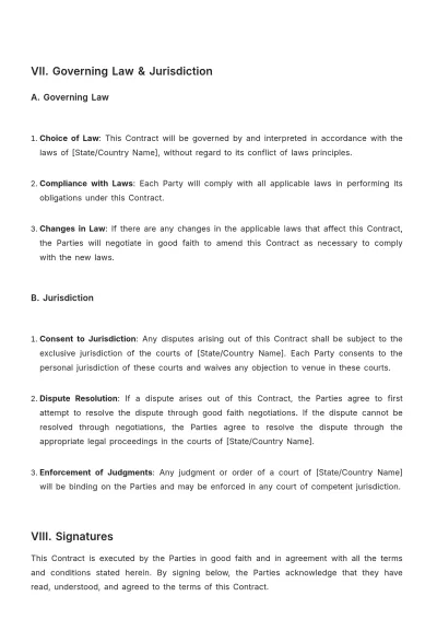 Free Legal Case Services Contract Template to Edit Online