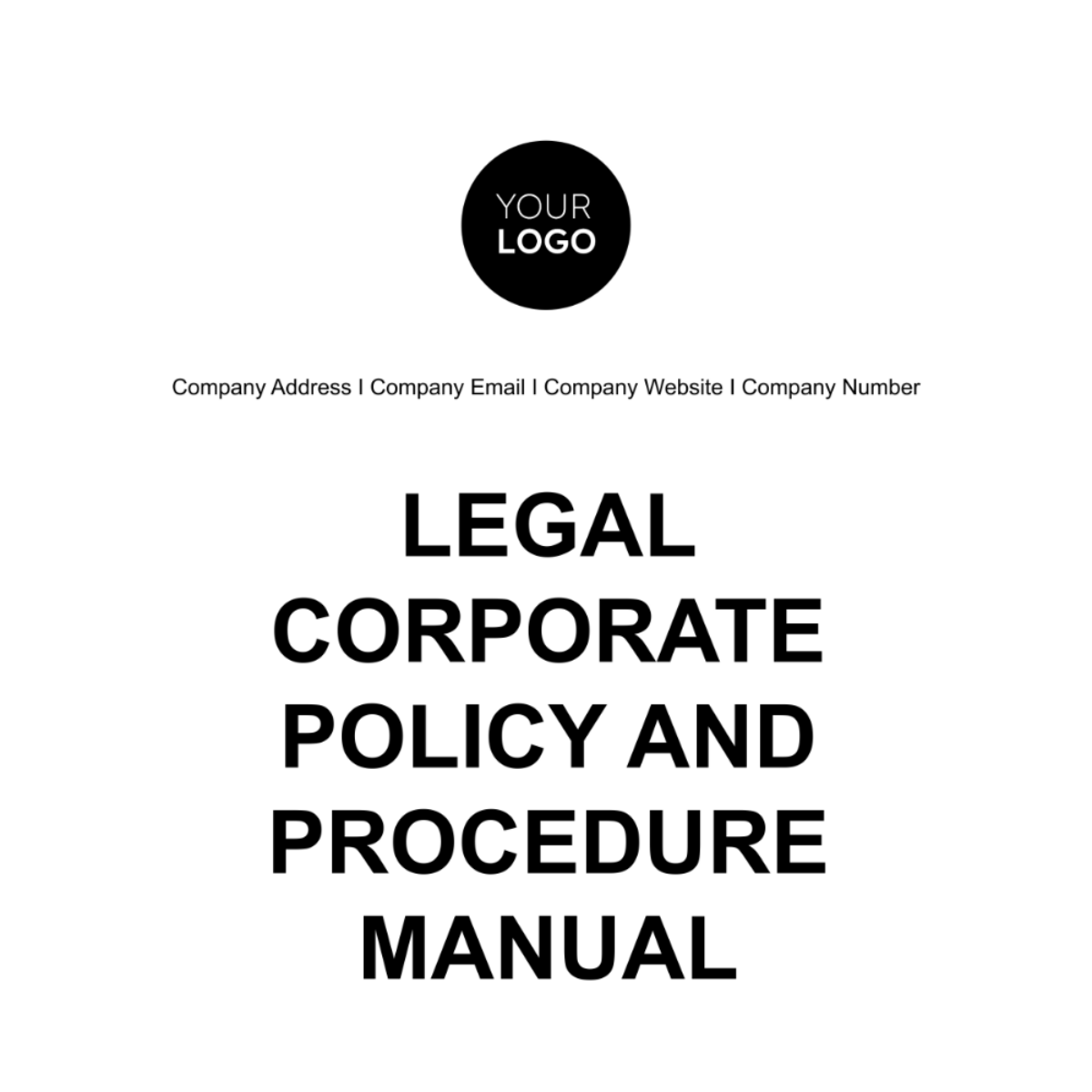 Free Legal Corporate Policy and Procedure Manual Template