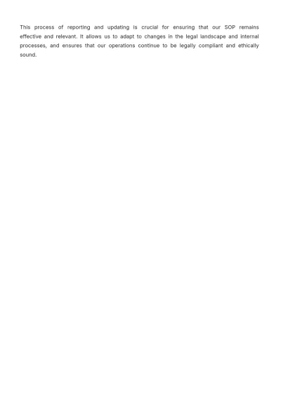 Free Legal Corporate Standard Operating Procedure (SOP) Template to Edit Online