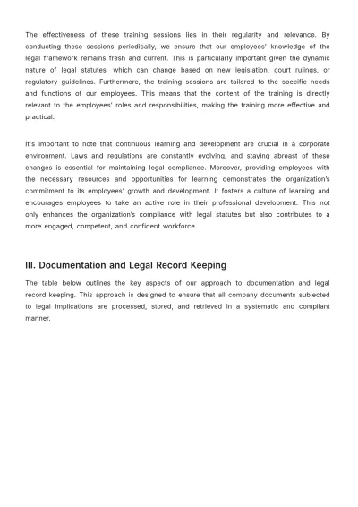 Free Legal Corporate Standard Operating Procedure (SOP) Template to Edit Online