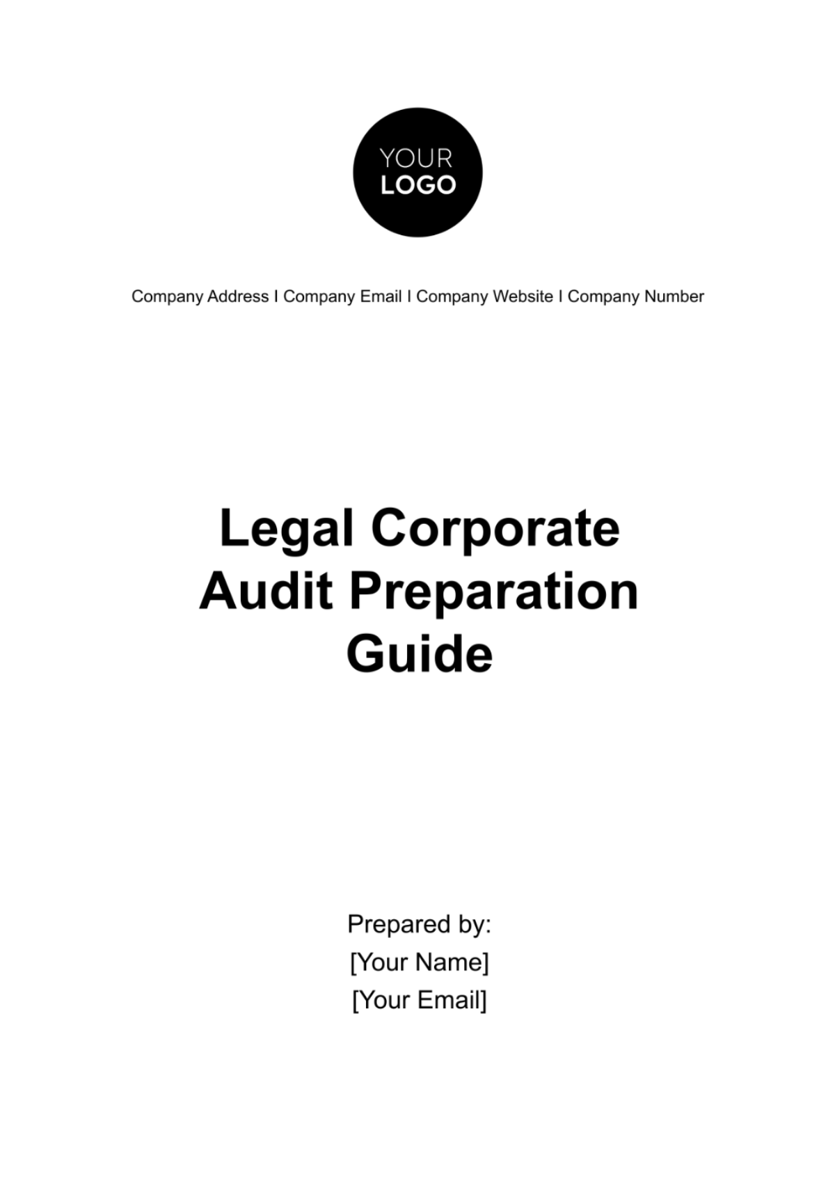 Legal Corporate Audit Preparation Guide Template