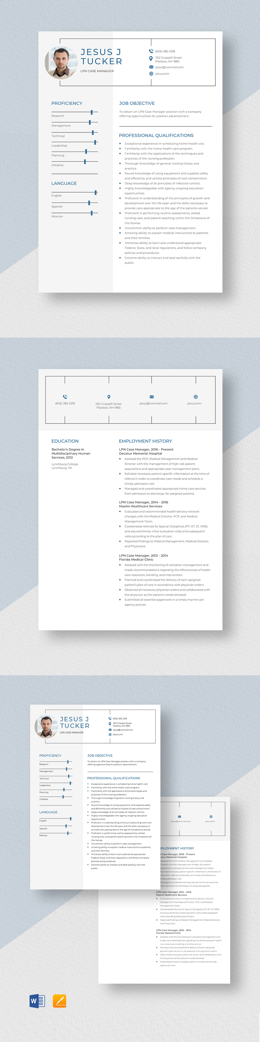 Home Health Case Manager Resume - LPN Case Manager Resume Template 2 