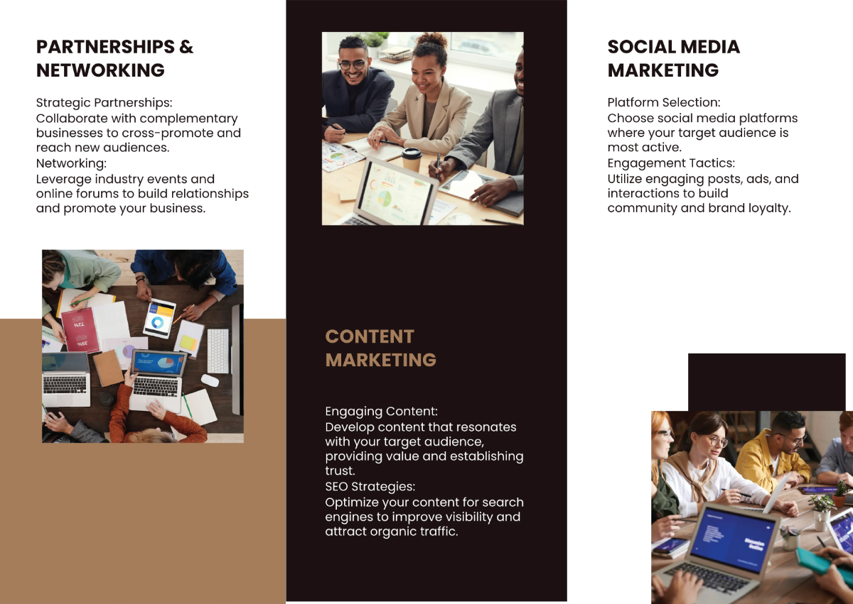 Free Customer Acquisition Strategies Brochure Template to Edit Online